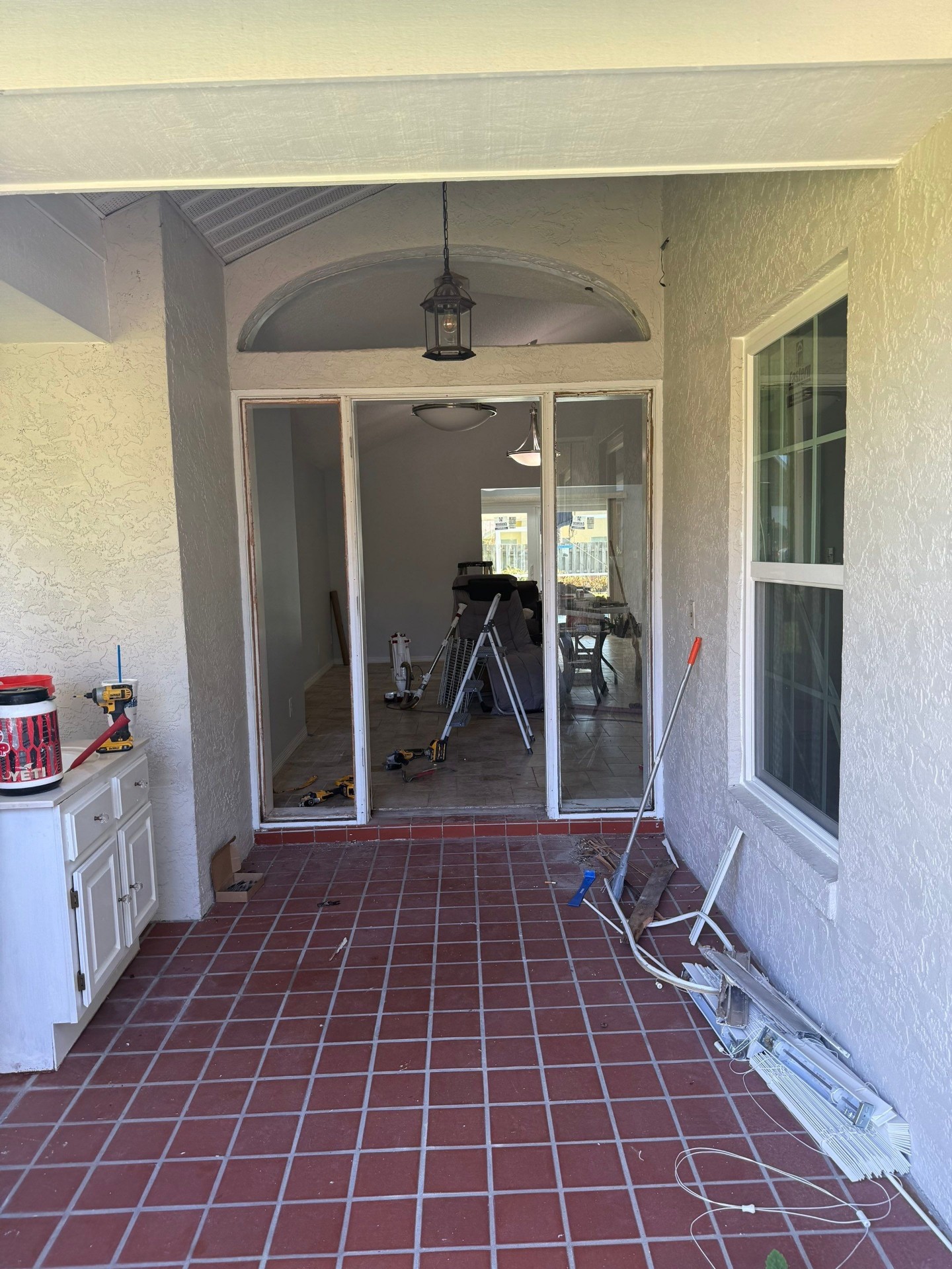 Entrance Door Installation before